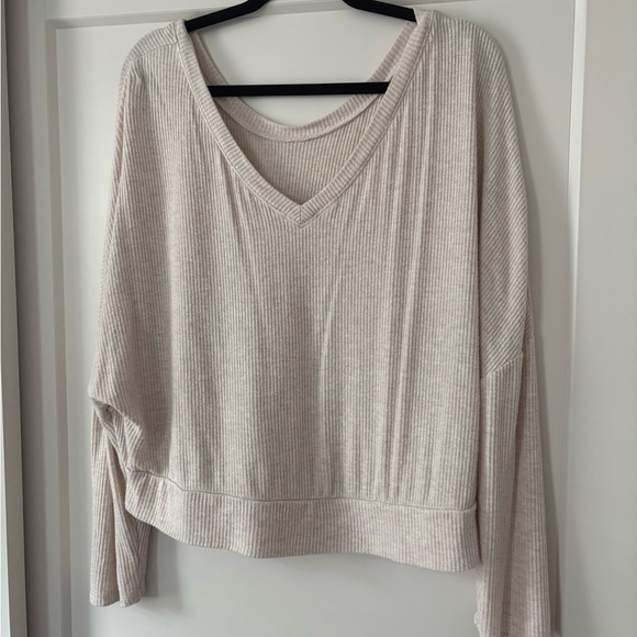 Target Tan Long Sleeve Pajama top - Picture 1 of 5